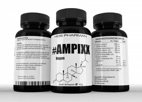 Anabol Ampixx Extrem, 60 vegetarische Kapseln zum Muskelaufbau