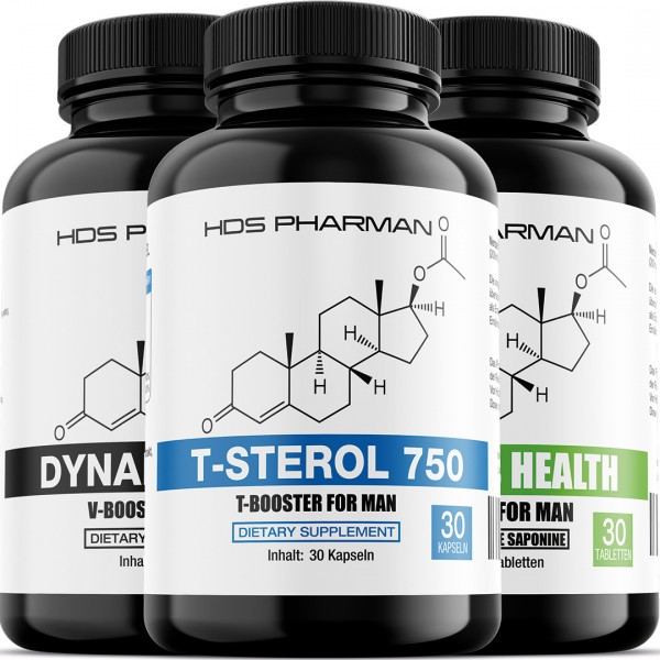 Männer TST Booster life style Produkte T-STEROL 750 | Tribulus Health | Dynamix 1000