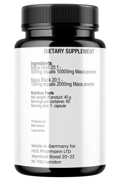 Maca Komplex 12000 mg – Dreifachkraft mit optimaler Konzentration