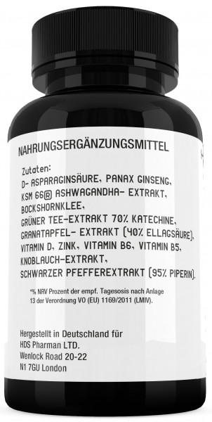 Testo Prime - Natürliche Unterstützung für Testosteron & Energie - Mit Ginseng, Ashwagandha & Zink