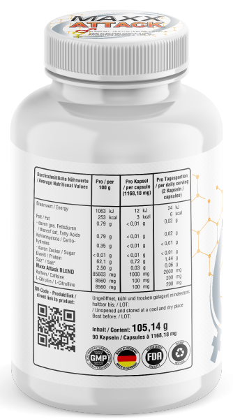 Maxx Attack - Männer Pillen, Lust, Liebe + Leidenschaft - 90 Kapseln Hochdosiert 7