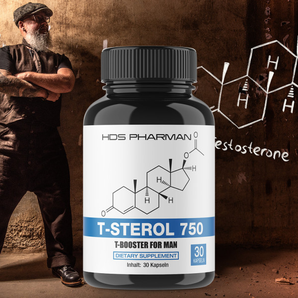 T-Sterol 750 – Natürliches Nahrungsergänzungsmittel für die Männergesundheit