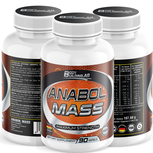 Bodybuilding AG, Anabol Mass, 90 Kapseln