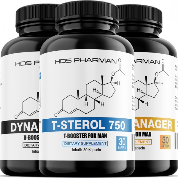 HDS Pharman, Life style Männer Kombination | T-STEROL 750 | Body Manager | Dynamix 1000