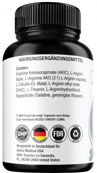 ARGI MAX 30 Kapseln stärkste Arginin Kapsel