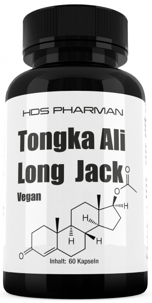 Long Jack Tongkat Ali 60 Vegane Kapseln, Testosteron, Potenzmittel