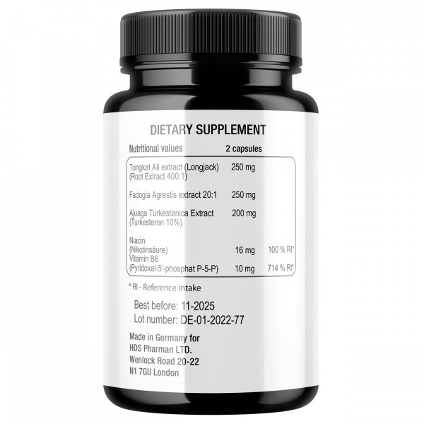 Tongkat Ali 400:1 + Fadogia Agrestis 20:1 + Turkesterone 10%