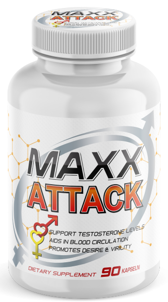 Maxx Attack - Männer Pillen, Lust, Liebe + 6- 90 Kapseln Hochdosiert