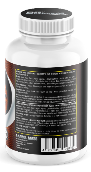 Bodybuilding AG, Anabol Mass, 90 Kapseln
