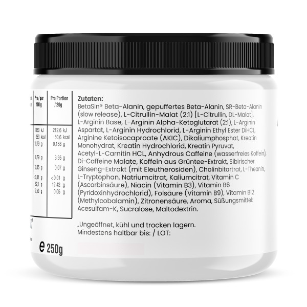 Neu - Spezial-Edition Argidriaxx Pump Pre Workout Booster