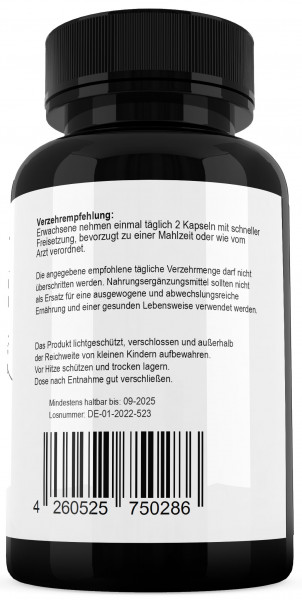 Long Jack Tongkat Ali 60 Vegane Kapseln, Testosteron, Potenzmittel