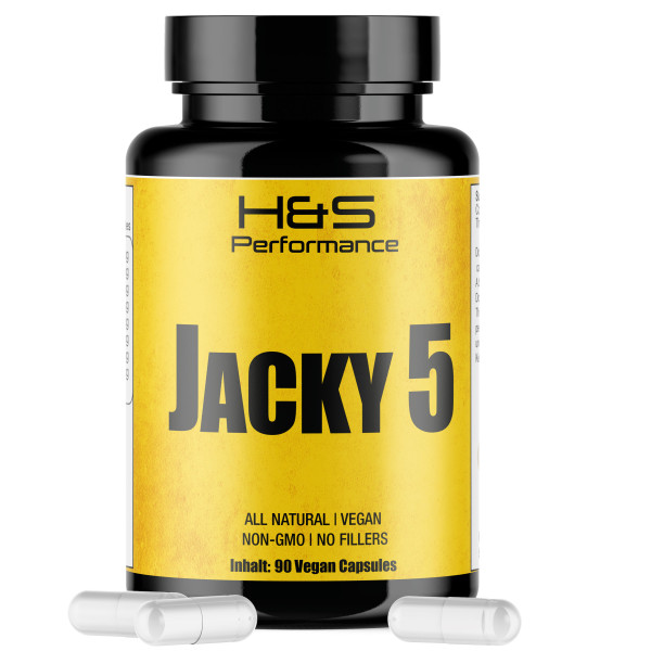 Jack 5 Muskelaufbau und Testo Booster Kapsel: Maximale Leistung mit Potenten Vegane Bio Rohstoffen