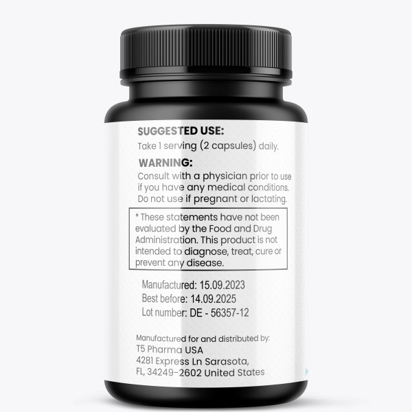 Vegan Virility, 60 Potente Vegane Kapseln