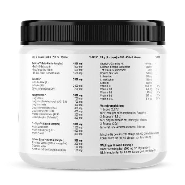 Neu - Spezial-Edition Argidriaxx Pump Pre Workout Booster