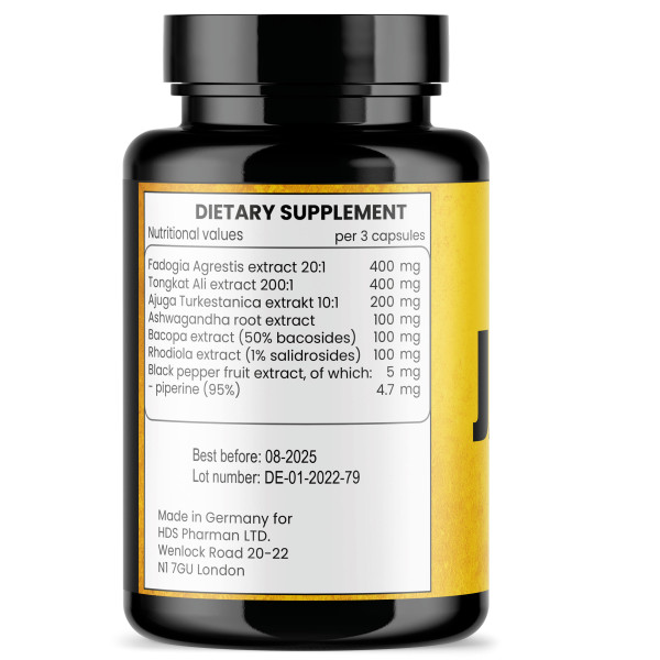 Jack 5 Muskelaufbau und Testo Booster Kapsel: Maximale Leistung mit Potenten Vegane Bio Rohstoffen