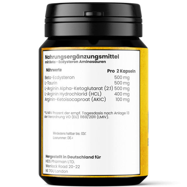 GAME CHANGER – Ecdysteron · Arginin · Taurin