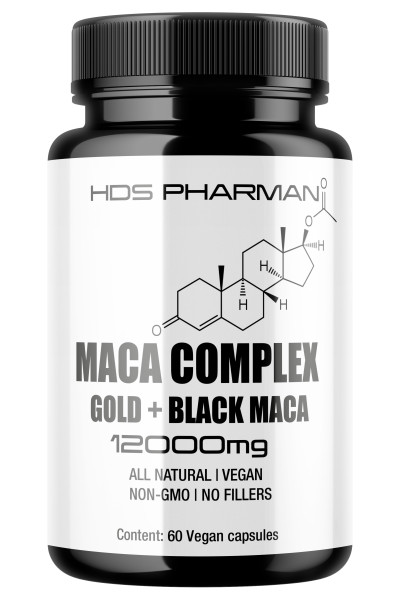 Natürliche Energie und Ausdauer: Unsere schwarzen und goldenen Maca Bio-veganen Kapseln